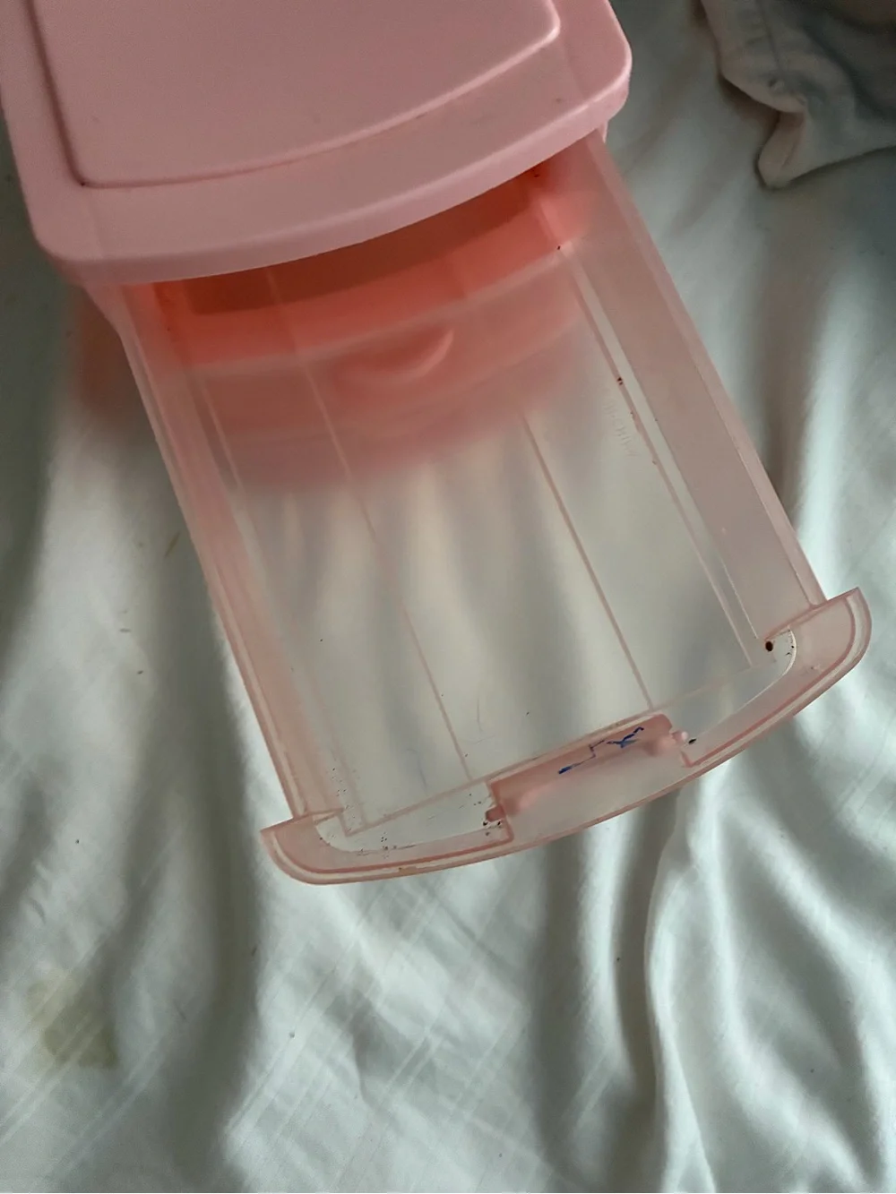 Pink Plastic 3-Drawer Mini Organizer